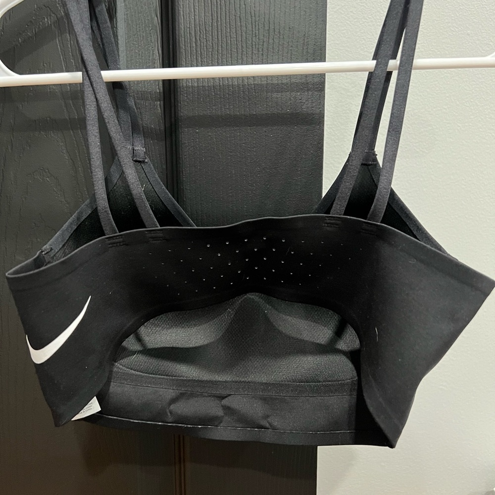 Black Nike sports bra, size small
